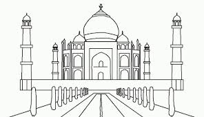 60 gambar mewarnai hewan pemandangan transportasi lengkap. Mewarnai Gambar Masjid Taj Mahal Taj Mahal Coloring Pages Inspirational Taj Mahal India
