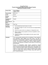 English studies one one/two 1. Mte 3110 Linear Algebra Vector Space Linear Algebra