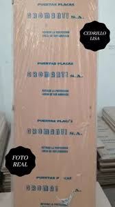 Puerta Placa Clasica De Cedrillo 80/10 Marco Chapa Liviano