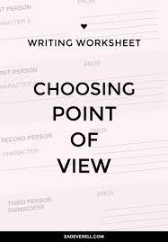 Writing Worksheet Points Of View Pdf Experimenting With Different Points Of View Can Be Great Fun Book Writing Tips Writing Sight Words Writing Worksheets