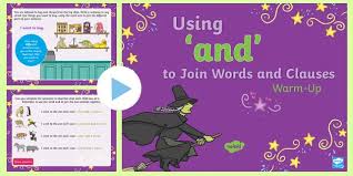 A subordinating conjunction may appear at a sentence beginning or between two clauses in a sentence. Year 1 Using And To Join Words And Clauses Warm Up Powerpoint