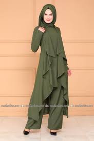 Modaselvim 89 Tl Hirkali 3 Lu Kombin 4001bgs354 Haki Fashion Dresses Hijab