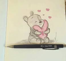 60 new ideas for drawing cute love simple liefdes tekeningen eenvoudige tekeningen kunst. Pooh With Hearts Pooh With Love Pooh Drawing Easy Drawing Simple Drawing Love Drawing Disney Tekenen Schattige Tekeningen Tekeningen Disney Figuren