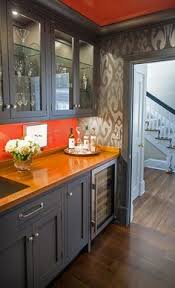 Grey Orange Kitchen Charcoal Google Search Orange Kitchen Walls Orange Kitchen Decor Kitchen Decor