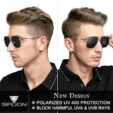 SIPLION Mens Metal Polarized Rectangle Sunglasses UV Protection Black (Non  Mirror), Black (not mirrored) : Amazon.com.be: Fashion
