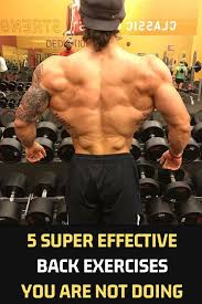 5 Super Effective Back Exercises You Are Not Doing Fitness Bodybuilding Back Backworkout Ba Back Exercises Back Workout Bodybuilding Upper Back Exercises
