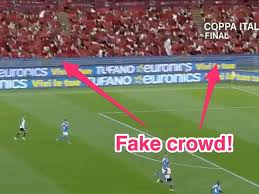 Ultime news su coppa italia. Soccer Fans Roasted The Cgi Crowd Of Coppa Italia Final Insider