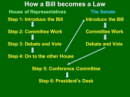 A bill becomes law if signed by the president or if not signed within 10 days and congress is in session. How A Bill Becomes A Law House Of Representatives The Senate Ppt Video Online Download