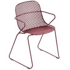 Grosfillex Us136712 Ramatuelle 73 Rouge Bossa Nova Stackable Indoor Outdoor Armchair Outdoor Dining Chairs Patio Dining Chairs Outdoor Chairs