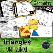 Congruent Triangles Parts Of Triangles Unit Bundle Geometry In 2020 With Images Classifying Triangles The Unit Triangle