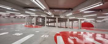 Anonyme Studio Balances The Structure Of A Car Park With Colors Car Parking Architecture Park