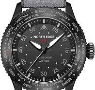 Amazon.com: NORTH EDGE Men's Solar Pilot Watch – Quartz ...