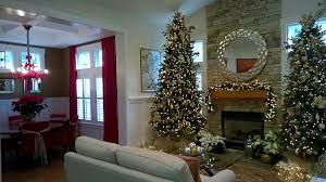 Two Christmas Trees In Living Room Decorated All In Gold Christmas Tree Holiday Decor Christmas