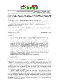 The decathlon comprises 10 events, held over two consecutive days. Pdf Athletic Decathlon Are There Differences Between The Results Of Decathlon Record Holders And Their Best Personal Results