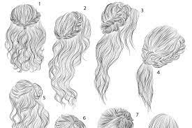 18 Vector Female Hairstyles Womens Hairstyles How To Draw Hair Hair Sketch