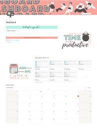 Here S My Dashboard I Made The Graphics With Canva Notion In 2021 Notions Templates How To Plan