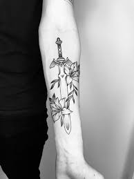Link sword and shield tattoo. Oc Master Sword Tattoo I Had Done A Few Days Ago By Mick Cage Belfast Zelda