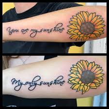 Photo wall collage, picture wall, photowall ideas, schrift design, foto top, summer aesthetic, beach aesthetic, aesthetic yellow, happy words. Uncommon Sunflower Sunshine Tattoo Sunflower You Are My Sunshine Tattoos