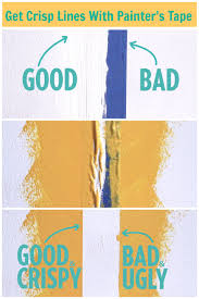 The Foolproof Way To Get Crisp Lines With Painter S Tape Painting Walls Tips Painters Tape Painters Tape Design