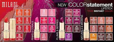 Milani Color Statement Lipstick Review Swatches Fabellis