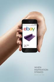 Ebay Yoga Mat When Inspiration Strikes Shop Our App Advertising Agency Leo Burnett Sydney Australia Adve Ads Creative Ebay Advertising Print Ads
