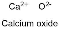 Calcium Oxide Formula