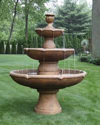 3 tier concrete water fountain image and description. 95 Three Tier Charlotte Fountain White House Gardens Cornelius Nc