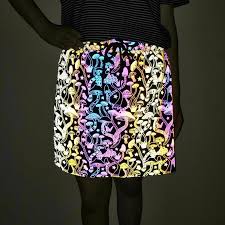 Glowcoco Mushroom Reflective Holographic Skirt Glowcoco Reflective Fashion In 2020