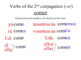 Present Tense Of Regular Er And Ir Verbs