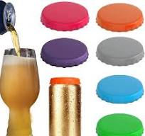 Amazon.com: 6 Pack Silicone Soda Can Lids - 2.1” Beer Coke ...