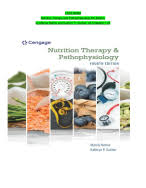 TEST BANK Nutrition Therapy and Pathophysiology 4th Edition, by Marcia Nelms  and Kathryn P. Sucher