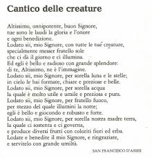 Parafrasi dettagliata del cantico delle creature di san francesco d'assisi, corredata da testo completo e analisi delle figure retoriche. Cantico Delle Creature Preghiere Facebook Buongiornocongesu It