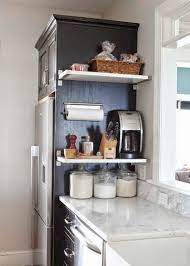 For more inspiring images original article and pictures take. 55 Diy Small Kitchen Storage And Organization Ideas Gladecor Com Small Kitchen Storage Kitchen Storage Shelves Small Kitchen Decor