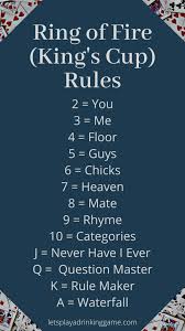 Whether drinking games play a sizable role in your social schedule, or you haven't so much as touched a solo cup in years, certain times call for easy, boozy interactions around a deck of cards. Ring Of Fire Rules With A Handy Infographic To Reference
