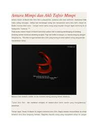 Imam ibn sirin, in his book the interpretation of dreams according to islam, said: Antara Mimpi Dan Ahli Tafsir