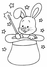 le chapeau du magicien blog de nounou babou coloriage lapin magique enfants simplement nounours