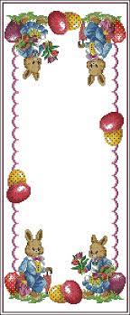 Ladybug in bottle cross stitch pattern in 2 pdf files. Easter Table Runner Cross Stitch Design Free Free Cross Stitch Patterns
