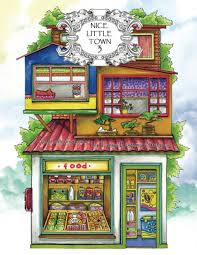 The original format for whitepages was a p. Adult Coloring Book Nice Little Town 3 Amazon Com Mx Libros