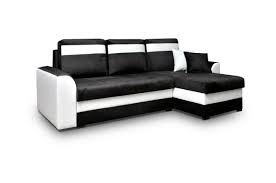 Weißes sofa oder schwarzes sofa? Ecksofa Sofa Niobe Mit Schlaffunktion Weiss Schwarz Ottomane Rechts Kaufen Bei Sylwia Lesniewska Fun Mobel