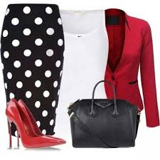 Black And White Polka Dot Skirt Outfit Ideas Pin By Claudia Adame On My Stitch Fix Styles Inspirations Fashion Work Fashion Fashion Outfits