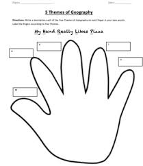 Often these are defined by physical characteristics, political characteristics or hemispheres. Five Themes Of Geography Worksheet By Teaching For Success Tpt