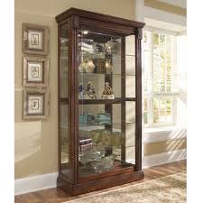 Pulaski Furniture Medallion Cherry Two Way Sliding Door Curio Pulaski Furniture Cherry Curio Cabinet Curio Cabinet
