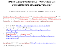 Fakulti sains kesihatan menawarkan 6 kursus sarjana secara kerja kursus. Facebook