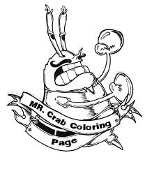 Krabs coloring page from sponge bob category. Mr Krabs With Mustache Is Angry Coloring Page Netart Mr Krabs Coloring Pages Color
