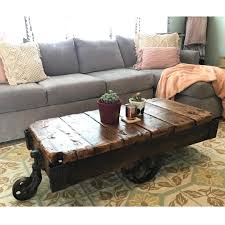 Industrial, rustic, farmhouse, and modern designs all from solid wood. Factory Cart Coffee Table Red Rooster Trading Company