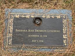 Barbara Jean Thomson Lundberg (1934-2014)
