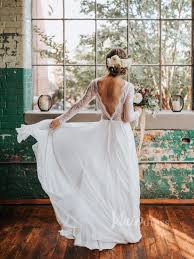 In many cases, brides underestimate the beauty of long sleeve wedding dresses since for the longest time they have been considered to. Long Sleeve Country Wedding Dresses Backless Fall Wedding Dress Vw1079 Viniodress