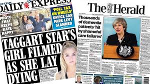 Not much advertisement on the front cover. The Front Pages Of Today S Newspapers Bbc Scotland News Facebook