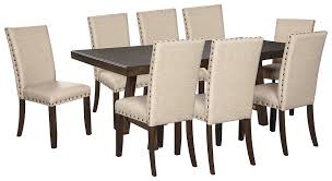 All furniture / dining room / tables / dining room sets; Rokane Dining Table And 8 Chairs D397 02 8 35 Dining Room Groups Glass City Furniture