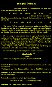 Integral Domain Math Quotes Physics And Mathematics Mathematics Worksheets